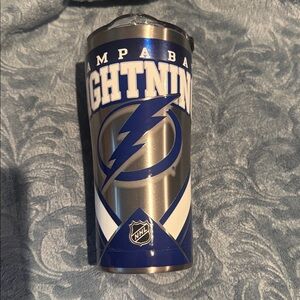 Tampa Bay Lightning Stainless Steel Tumbler - Silver and Blue 20 oz
